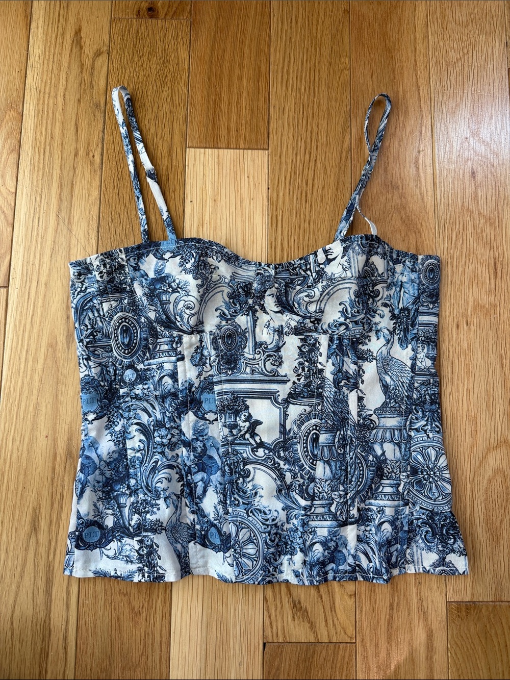Pretty Little Thing Printed Corset Top